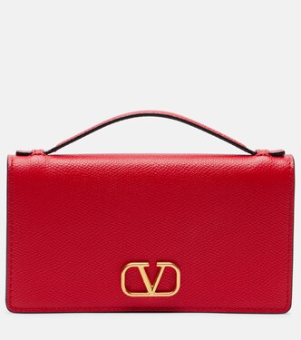 VLogo Mini leather wallet on chain | Valentino Garavani