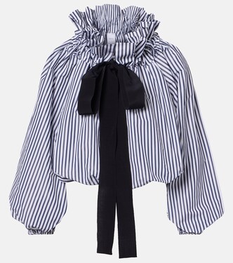 Striped gathered blouse | Patou