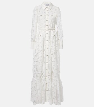 Robe chemise en guipure | Self-Portrait