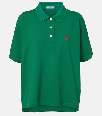 Cotton piqué polo shirt | Prada