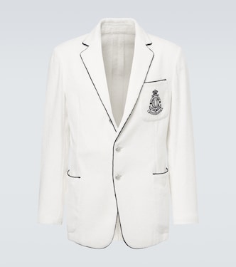 Embroidered cotton terry blazer | Ralph Lauren Purple Label