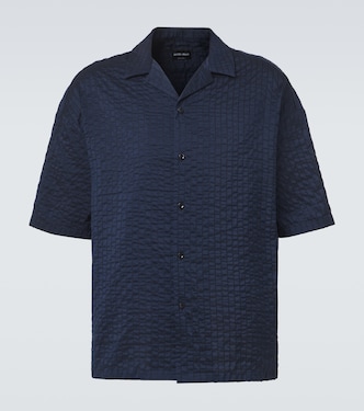 Seersucker bowling shirt | Giorgio Armani