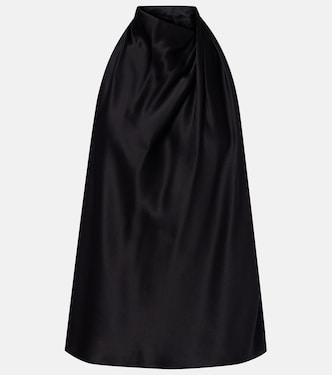 Halterneck silk satin top | The Sei