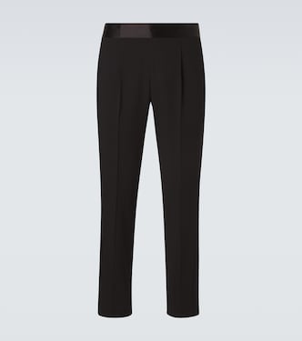 Virgin wool tuxedo pants | Giorgio Armani