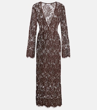 Millie cotton and silk lace maxi dress | Bananhot