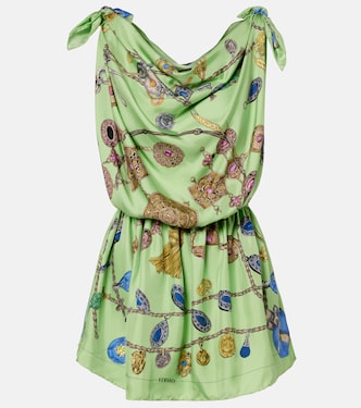 Minikleid aus Seiden-Twill | Versace