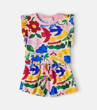 Printed cotton top and shorts set | Fábula