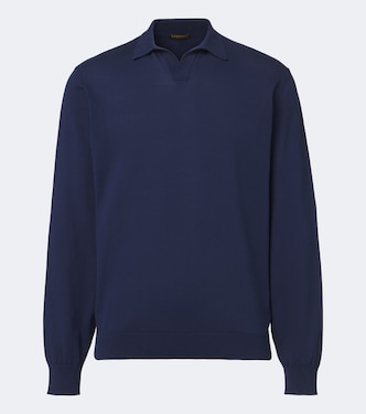Cotton polo sweater | Rubinacci