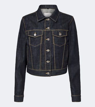 Cropped denim jacket | Fendi