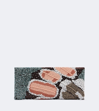 Muse Small beaded satin clutch | Staud
