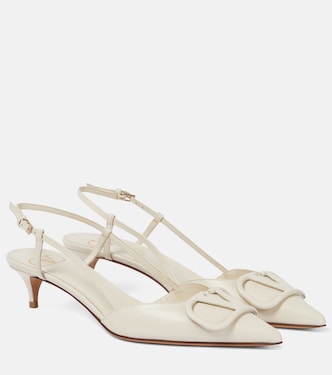 Slingback-Pumps VLogo Signature 50 aus Leder | Valentino Garavani