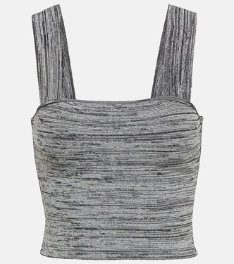 White Label Cropped-Top aus Strick | Proenza Schouler