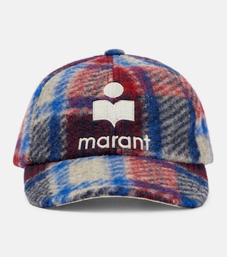 Tyron checked wool-blend baseball cap | Isabel Marant