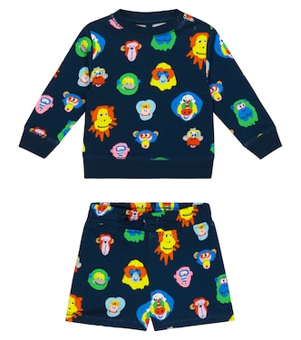 Baby cotton sweatshirt and shorts set | Stella McCartney Kids