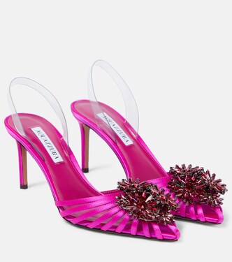 Crystal Margarita slingback pumps | Aquazzura