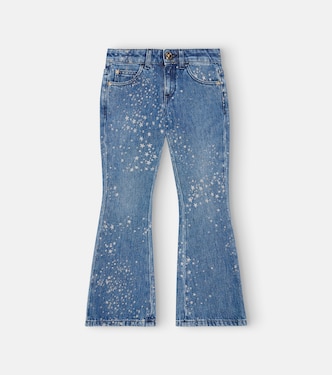 Printed flared jeans | Versace Kids