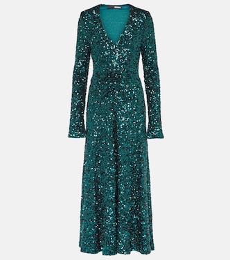 Robe midi à sequins | Rotate