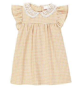 Baby Franca checked cotton dress | C'era Una Volta