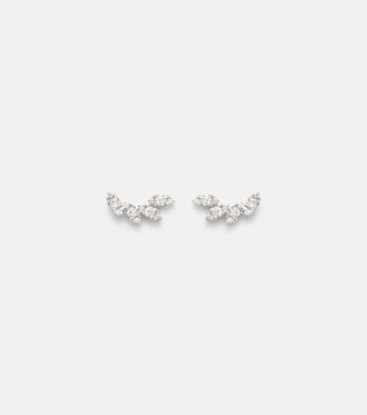 Boucles d'oreilles Muse Tiara en or 10 ct et diamants | Stone and Strand