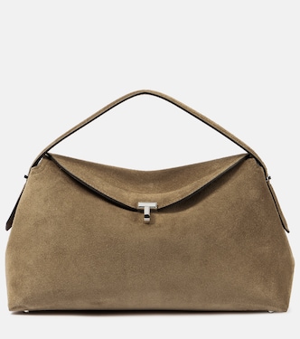 T-Lock suede tote bag | Toteme
