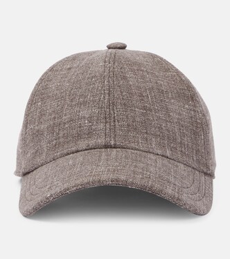 Caspian silk, linen, and wool baseball cap | The Row
