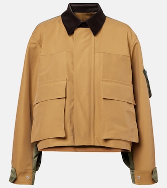 Cotton-blend twill blouson | Sacai