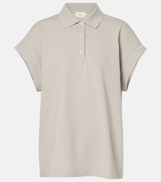 Cassandre cotton-blend piqué polo shirt | Saint Laurent