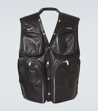 Leather vest | Rick Owens