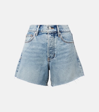 High-rise denim shorts | Veronica Beard