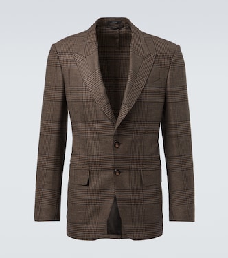 Shelton wool, silk, and linen blazer | Tom Ford