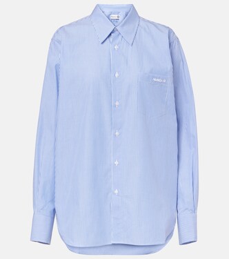 Striped cotton poplin shirt | Hunza G