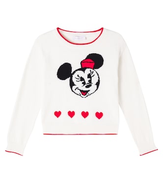 Intarsia cotton and wool sweater | Monnalisa