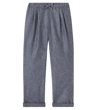 Virgin wool straight pants | Brunello Cucinelli Kids