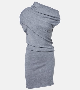 Robe Mabel asymétrique en laine | Staud