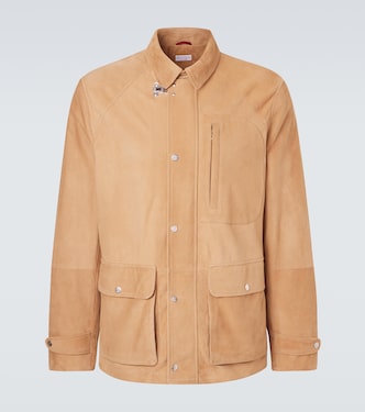 Suede field jacket | Brunello Cucinelli