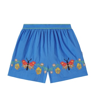 Ally embroidered cotton shorts | Molo