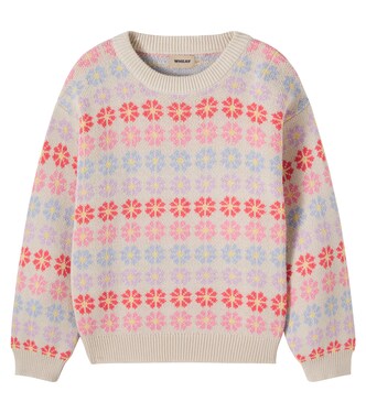 Pull Harlow en jacquard de coton | Wheat