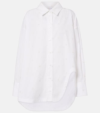 Embroidered cotton-blend poplin shirt | The Attico