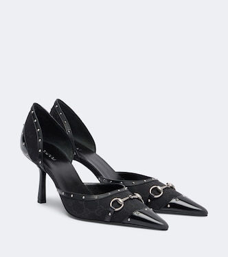 Savoy Horsebit GG canvas pumps | Gucci