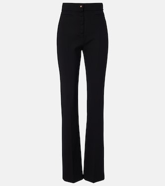 VGold wool-blend straight pants | Valentino