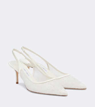 حذاء بامبس سلينغ باك للعروس Love | Jimmy Choo