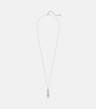 Move 10th 18kt white gold pendant necklace with diamonds | Messika