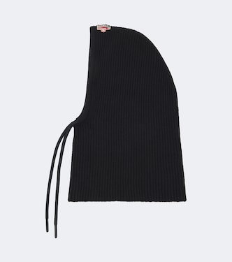 Logo ribbed-knit wool and cashmere balaclava | Moncler Grenoble