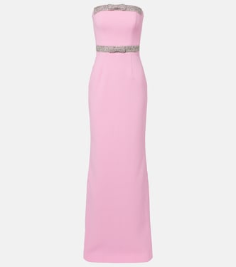 Precious embellished crêpe corset gown | Rebecca Vallance