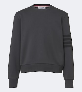4-Bar cotton jersey sweatshirt | Thom Browne