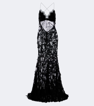 Robe aus Samt und Spitze | Roberto Cavalli
