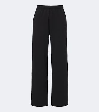 Cotton Fleece cotton-blend wide-leg pants | Skims