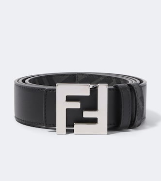 Wendbarer Gürtel FF Zucca aus Leder | Fendi