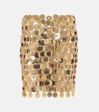 Minifalda Gold Sparkle Discs | Rabanne