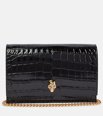 Skull Small leather crossbody bag | McQueen